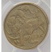AUSTRALIA 2000 . ONE 1 DOLLAR COIN . ERROR . MULE . STRUCK ON TEN CENT